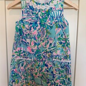 Lilly Pulitzer Kids Casual Dress - Blue, Pink, Green